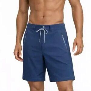 Mack Weldon 4 Way Active Shorts Men’s XXL Navy Gym Training Performance Stretch